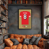 San Francisco 49ers<br>Steve Young Jersey Print