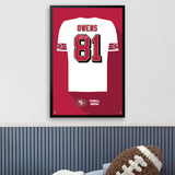 San Francisco 49ers<br>Terrell Owens Jersey Print