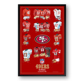 San Francisco 49ers<br>Uniform Heritage Vertical Print