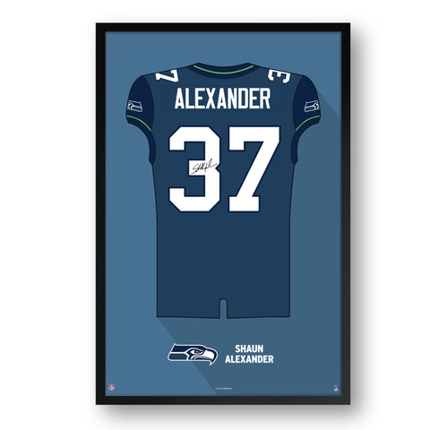 Seattle Seahawks<br>Shaun Alexander Jersey Print