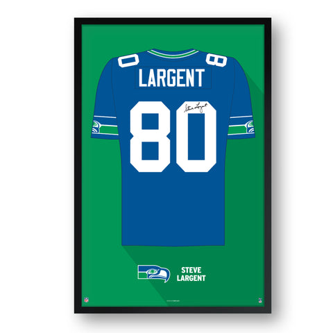 Seattle Seahawks<br>Steve Largent Jersey Print