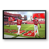 Tampa Bay Buccaneers<br>Evans and Mayfield<br>2 Player Print