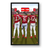 Tampa Bay Buccaneers<br>Evans, Mayfield, And Godwin<br>3 Player Print