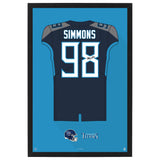 Tennessee Titans<br>Jeffery Simmons Jersey Print