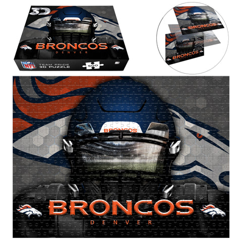 Denver Broncos<br>3D Puzzle Facemask