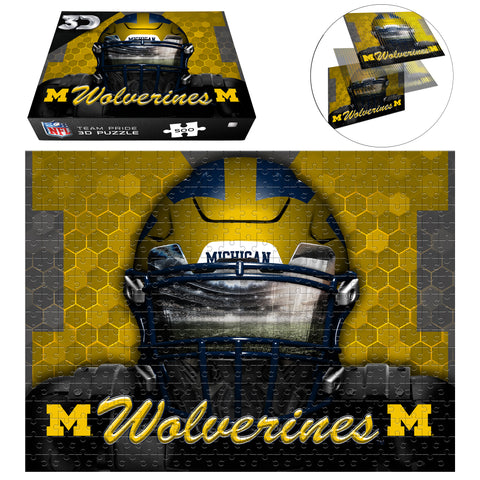 Michigan Wolverines<br>3D Puzzle Facemask