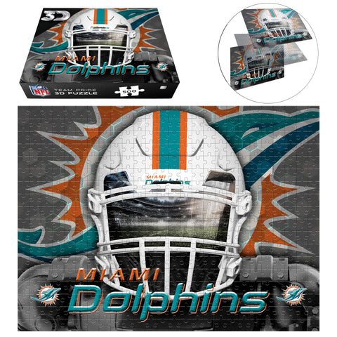 Miami Dolphins<br>3D Puzzle Facemask