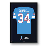 Tennessee Oilers<br>Earl Campbell Jersey Print