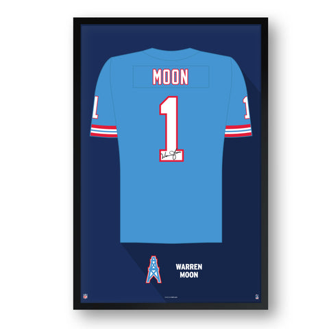 Tennessee Oilers<br>Warren Moon Jersey Print