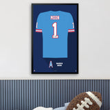 Tennessee Oilers<br>Warren Moon Jersey Print