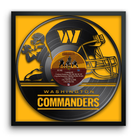 Washington Commanders<br>Vinyl Record Print