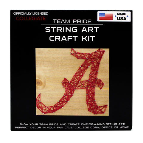 Alabama Crimson Tide<br>String Art Craft Kit