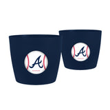 Atlanta Braves<br>Button Pot - 2 Pack