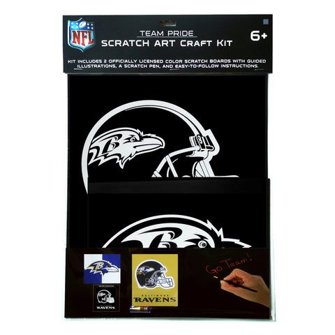 Baltimore Ravens<br>Scratch Art Craft Kit