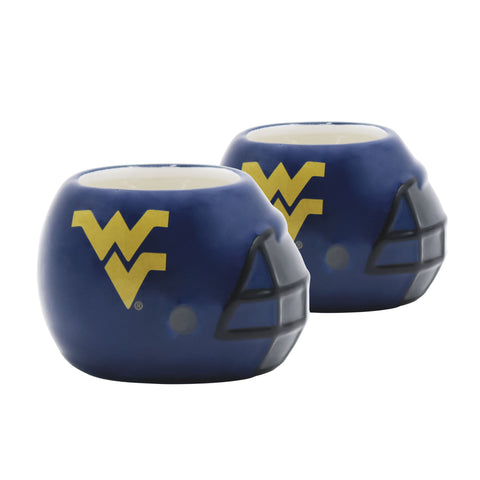 West Virginia Mountaineers - Ceramic Helmet Planter – Empty Planter <br> Pack Of Two