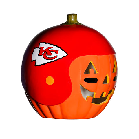 Kansas City Chiefs <br>Ceramic Pumpkin Helmet