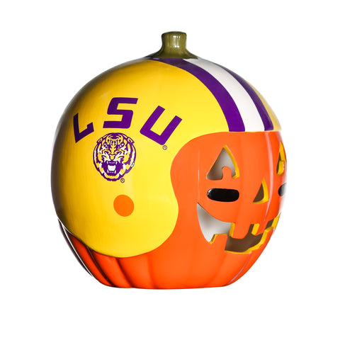 LSU Tigers<br>Ceramic Pumpkin Helmet