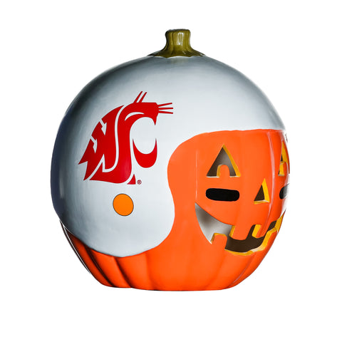 Washington State Cougars<br>Ceramic Pumpkin Helmet