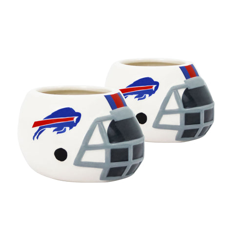 Buffalo Bills - Ceramic Helmet Planter – Empty Planter - Pack Of Two