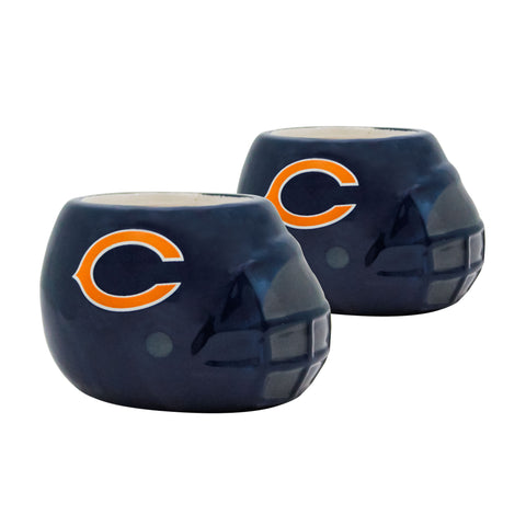 Chicago Bears<br>Ceramic Helmet Planter (Empty) - 2 Pack