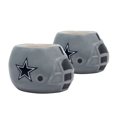 Dallas Cowboys - Ceramic Helmet Planter – Empty Planter - Pack Of Two