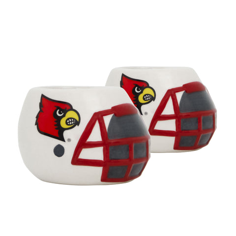 Louisville Cardinals<br>Ceramic Helmet Planter (Empty) - 2 Pack