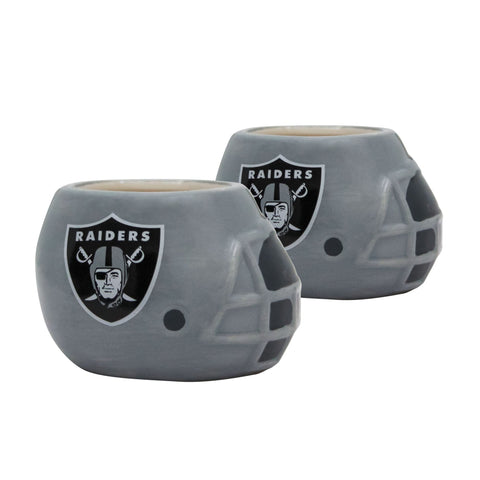 Las Vegas Raiders - Ceramic Helmet Planter – Empty Planter - Pack Of Two