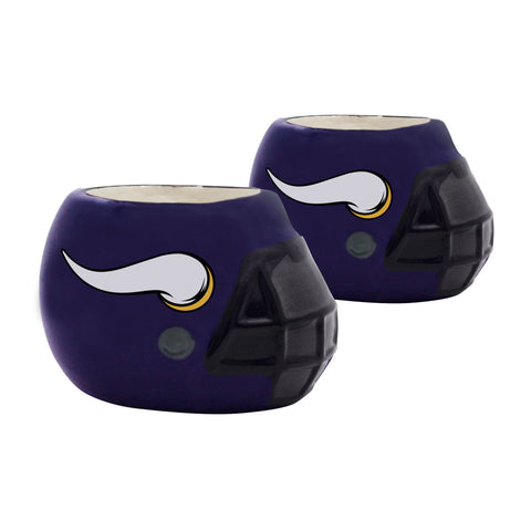 Minnesota Vikings<br>Ceramic Helmet Planter (Empty) - 2 Pack