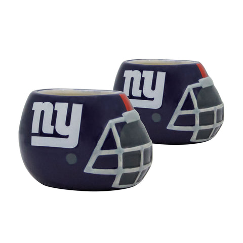 New York Giants<br>Ceramic Helmet Planter (Empty) - 2 Pack