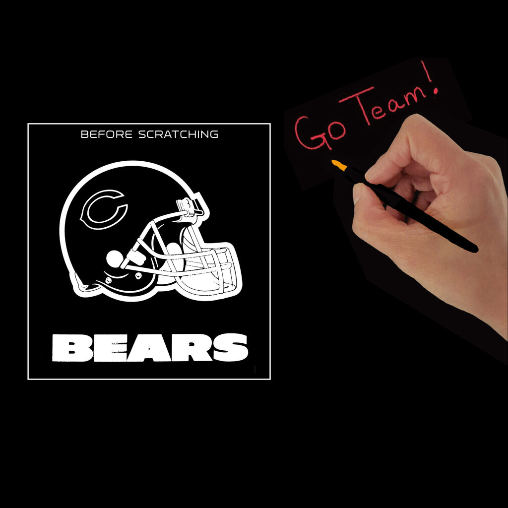 Chicago Bears Scratch Art Craft Kit For The Deep Rooted Fan! Sporticulture