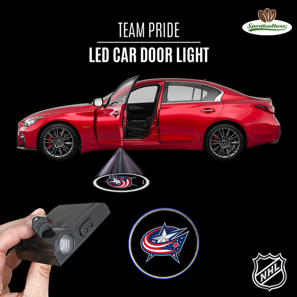NHL Columbus Blue Jackets Team Pride LED Car Door Light, 1 ct