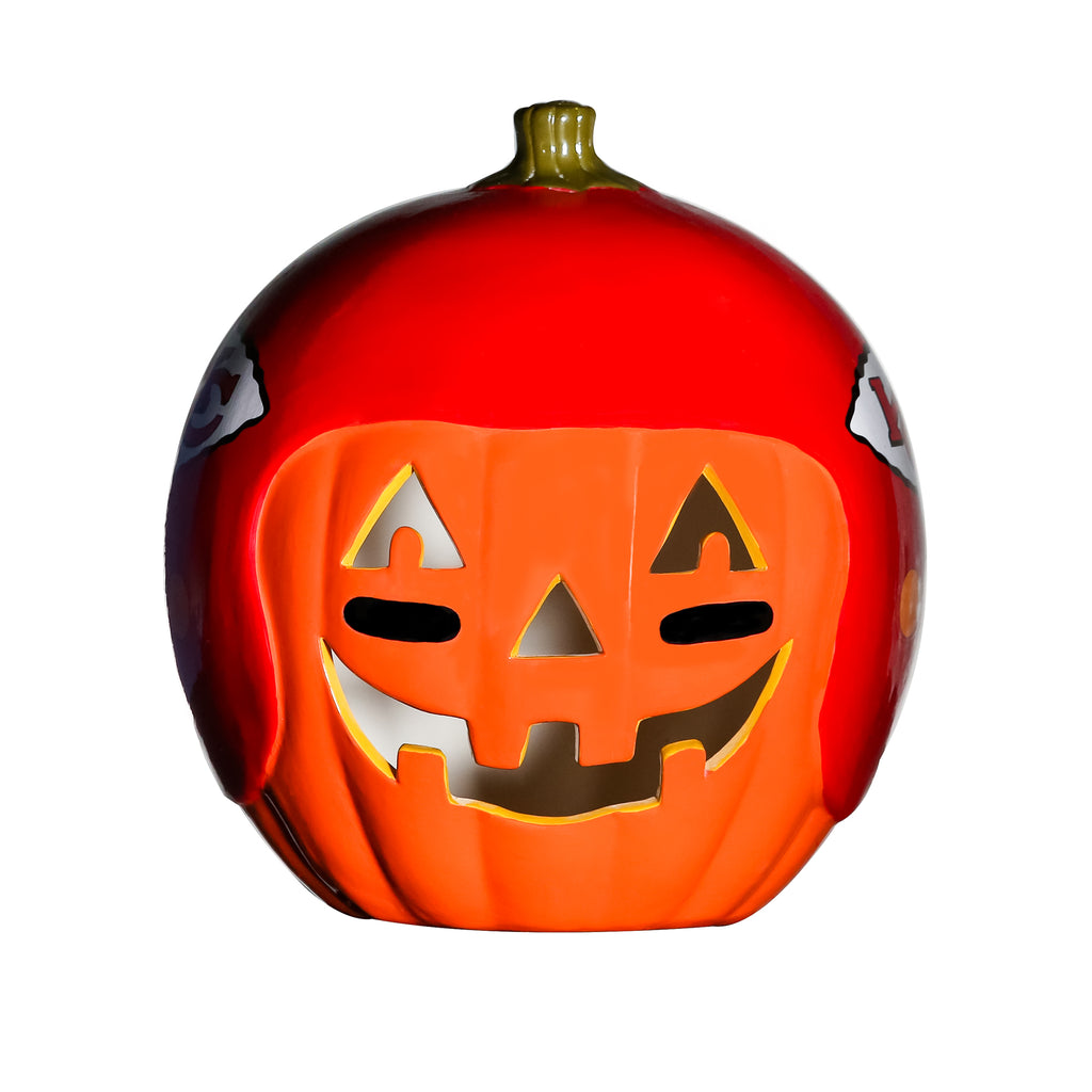 Kansas City Chiefs Ceramic Pumpkin Helmet - For The Deep Rooted Fan! –  Sporticulture