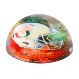 Miami Hurricanes<br>Glass Dome Paperweight