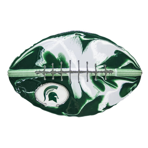 Michigan State Spartans<br>Recycled Metal Art Football