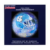 North Carolina Tarheels<br>Glass Dome Paperweight