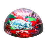 Ohio State Buckeyes<br>Glass Dome Paperweight