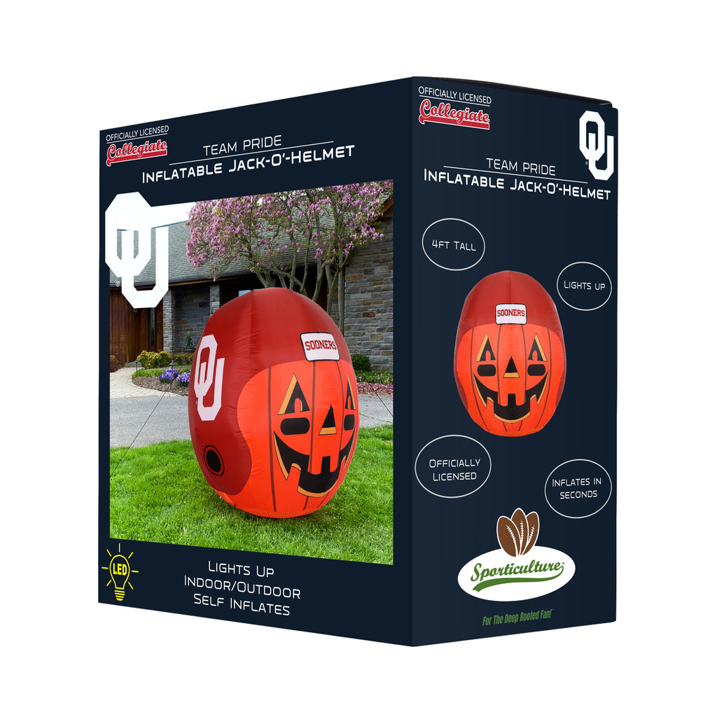 Oklahoma SoonersInflatable Jack-O’-Helmet - For The Deep Rooted Fan ...
