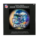 Philadelphia Eagles<br>Glass Dome Paperweight