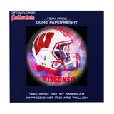 Wisconsin Badgers<br>Glass Dome Paperweight